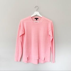NWOT J Crew Merino Wool Knit Sweater Neon Pink